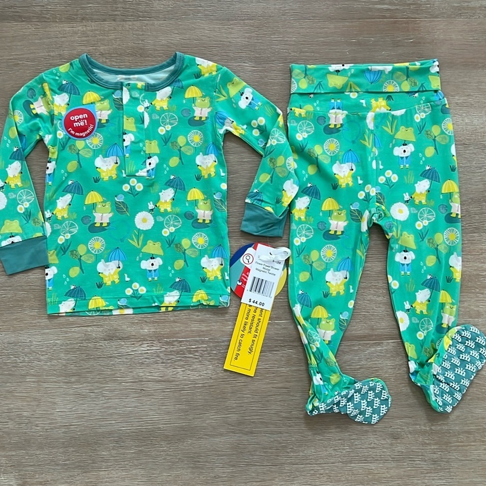 Magnetic Me Flower Power Shower Modal Twotie Footie 9-12 months